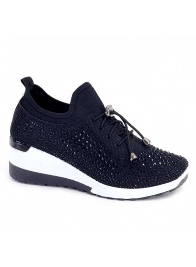 SN9373 Casual Sneaker - Black