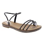 Tyson-62 Flat Sandal - Black/Su