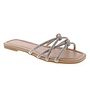 Vivian-29 Flat Sandal - Nude/Pu