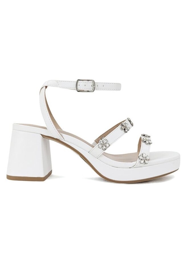 Piece Casual Heel - White Pu