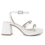 Piece Casual Heel - White Pu