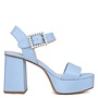 Macey Casual Heels - Light Blue Pu