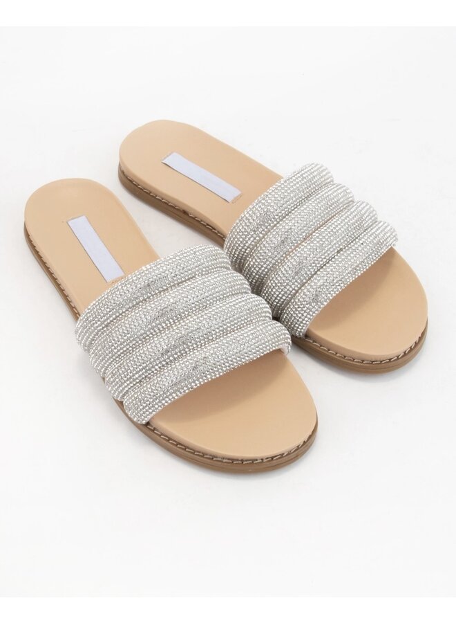 Kilter Flat Sandal - Silver