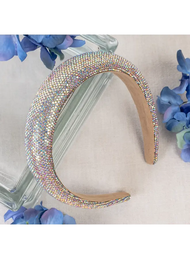 Rhinestone Cushion Headband - AB