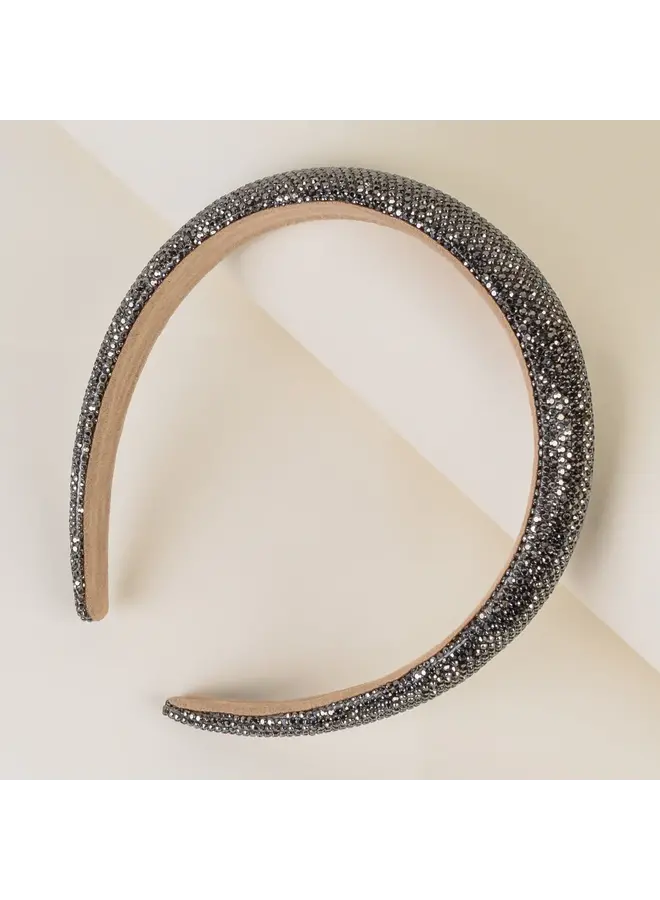 Rhinestone Headband - Black Diamond