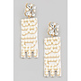 Pearl Bride Print Earrings