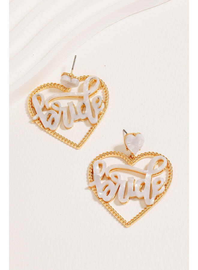 Heart Bride Earrings
