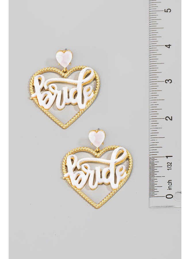 Heart Bride Earrings