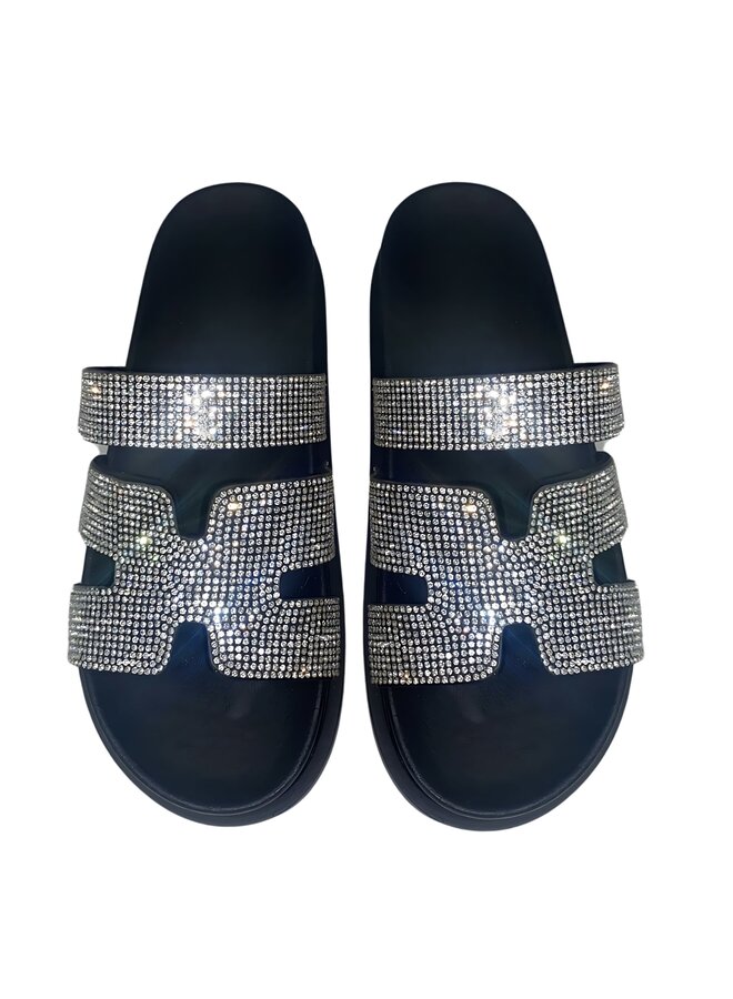 Kate-102 Flat Sandal - Silver