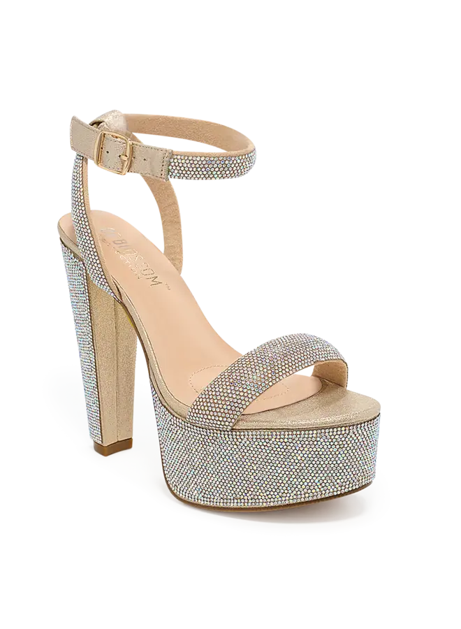 Duncan-25 Dressy Heels - Nude Shimmer