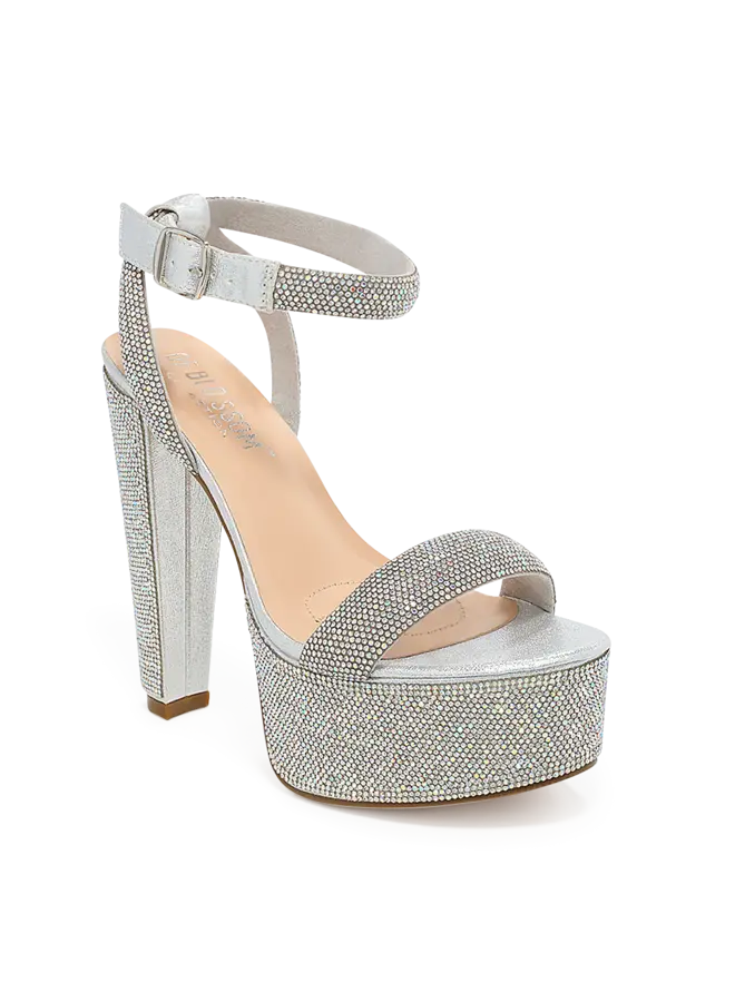 Duncan-25 Dressy Heels - Silver Shimmer