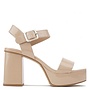 Macey Casual Heels - Dark Beige
