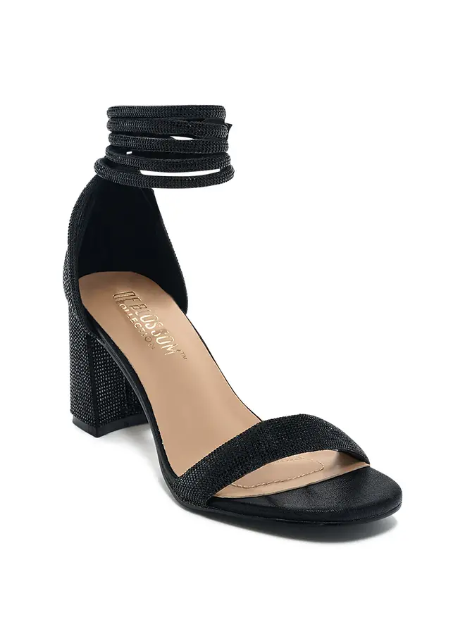 Web-1 Dressy Heel - Black Shimmer