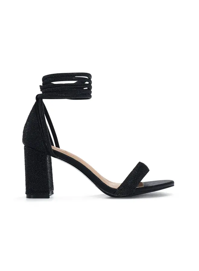 Web-1 Dressy Heel - Black Shimmer