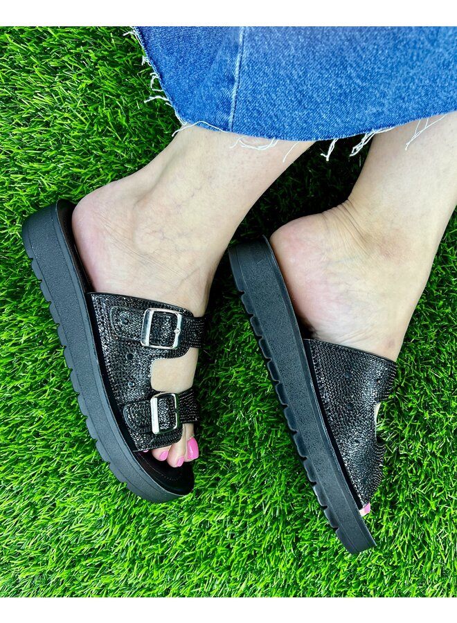 Karin Comfy Sandal - Black All