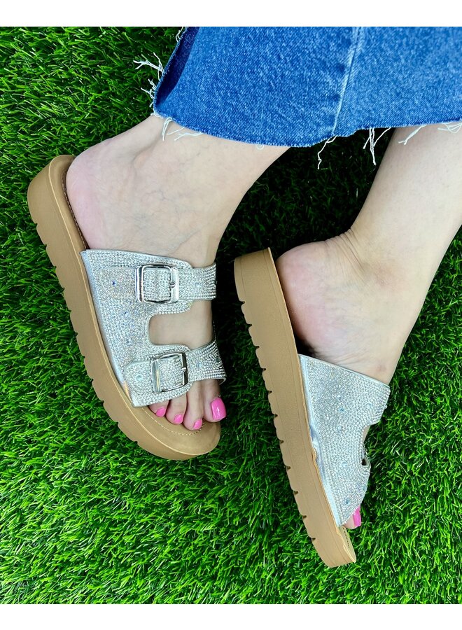 Karin Comfy Sandal - Silver