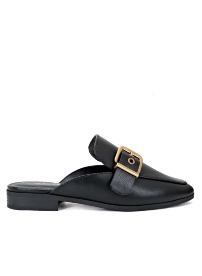 Chantal Casual Flat - Black Pu