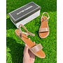 Tulip Flat Sandals - Rose Gold