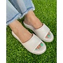 Memphis-28 Flat Sandal - White Pu