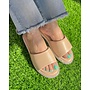 Memphis-28 Flat Sandal - Nude Pu