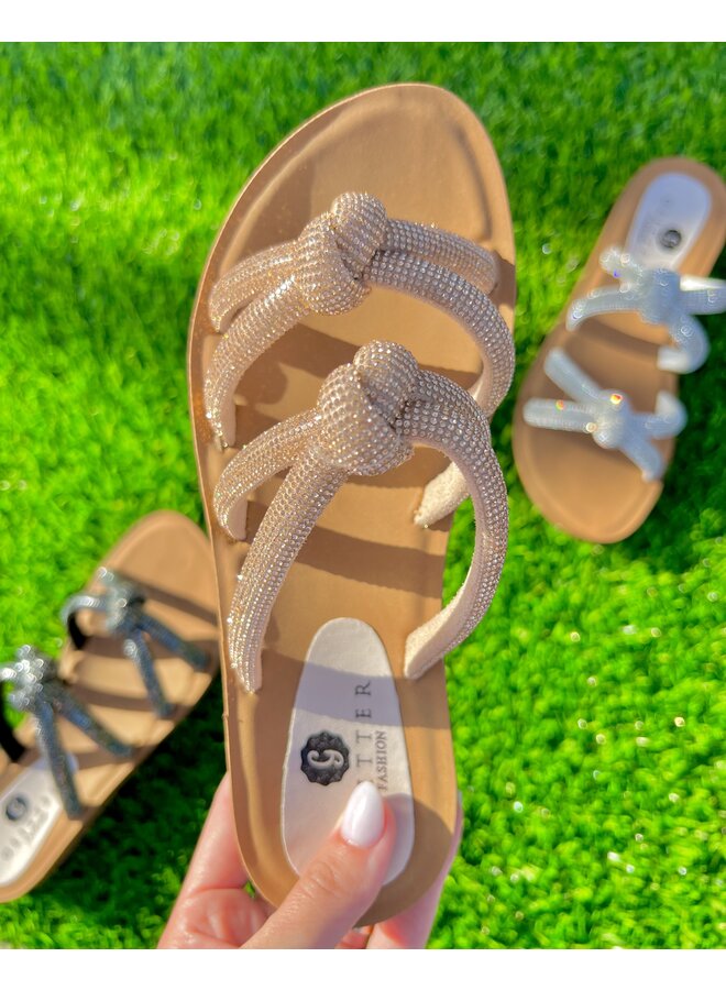 Sol-88 Flat Sandal - Rose Gold