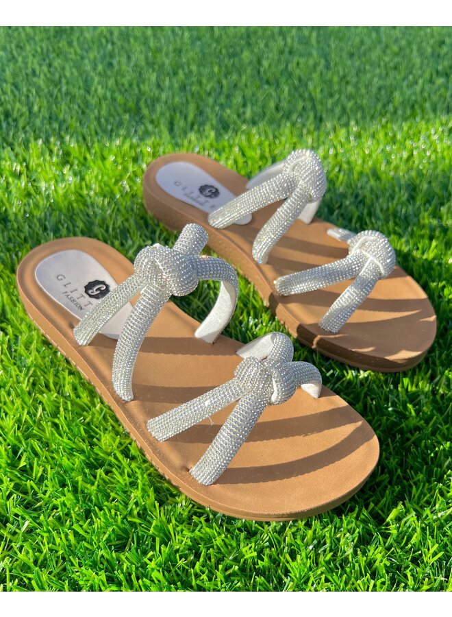Sol Flat Sandal - Silver