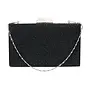 HB-LEXIE-2 Rhinestone Handbag - Black Pearl