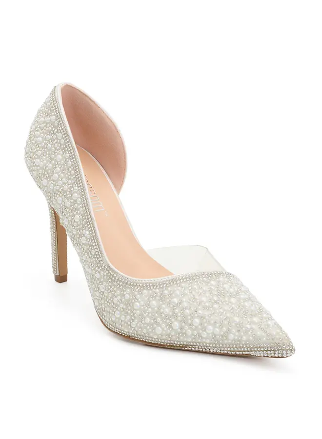 Renzo-198w Bridal Heel - Pure White