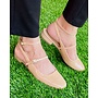 Panel Casual Heel - Camel Patent