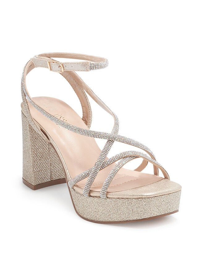 Scotty-52 Dressy Heel - Nude Sparkle