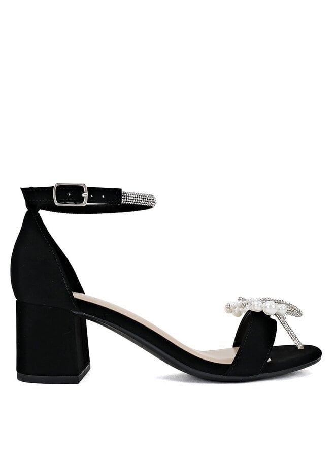 Sun Casual Heels - Black Nubuck