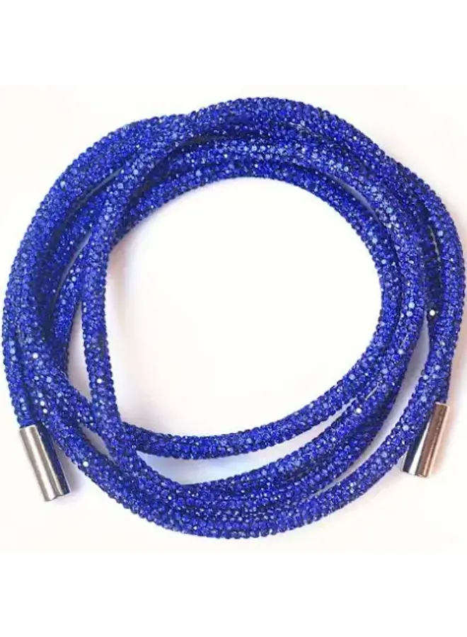 Rhinestone Shoe Laces - Sapphire