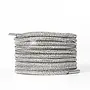 Rhinestone Shoe Laces - Silver