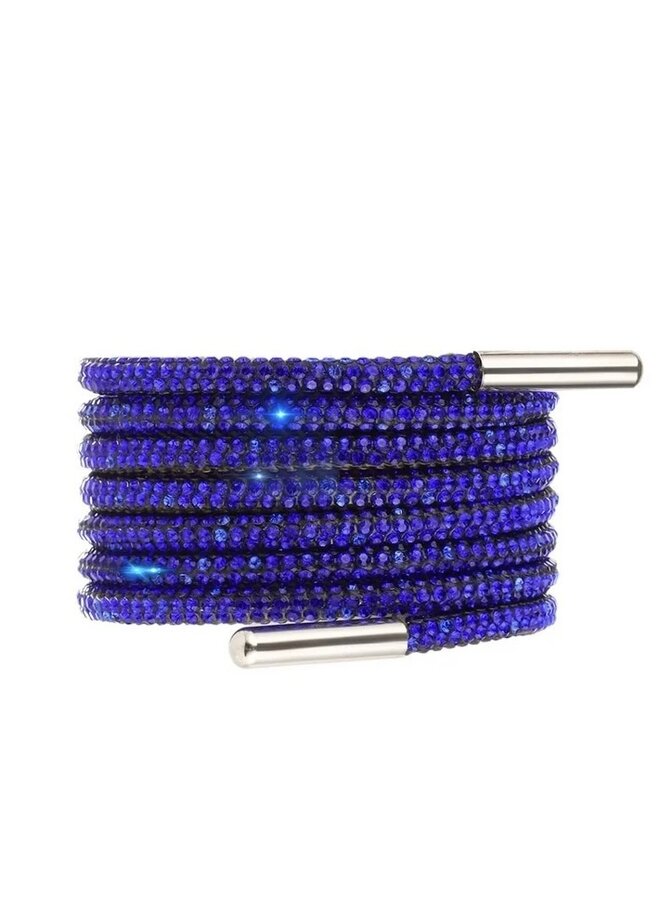 Rhinestone Shoe Laces - Sapphire