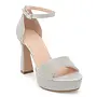 Regina-1 Dressy Heel - Silver Shimmer