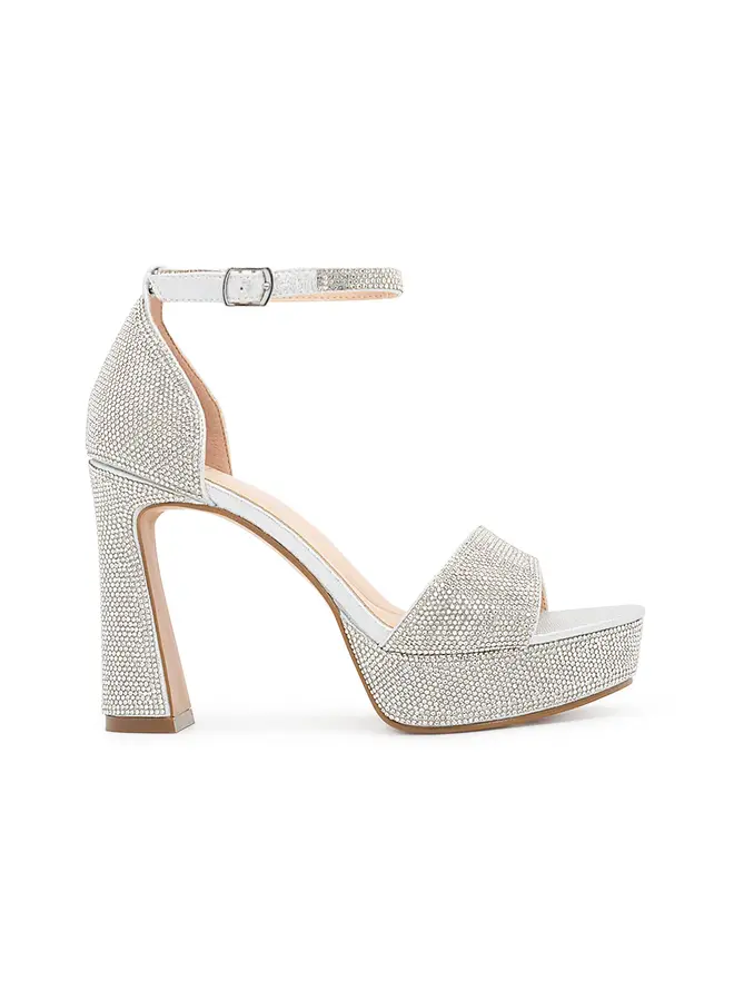 Regina-1 Dressy Heel - Silver Shimmer