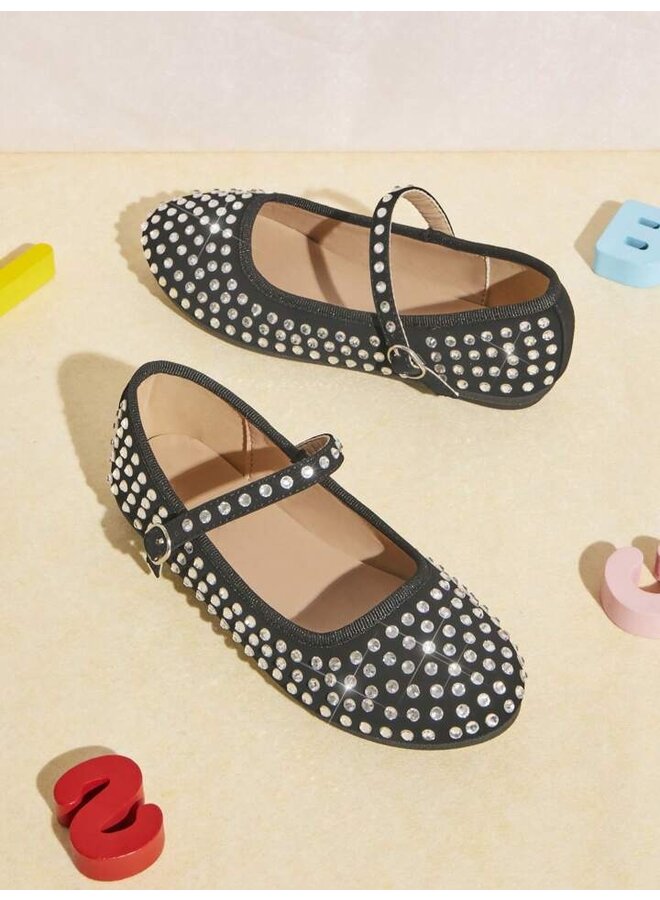 Mariana-18k Girls Flats - Black