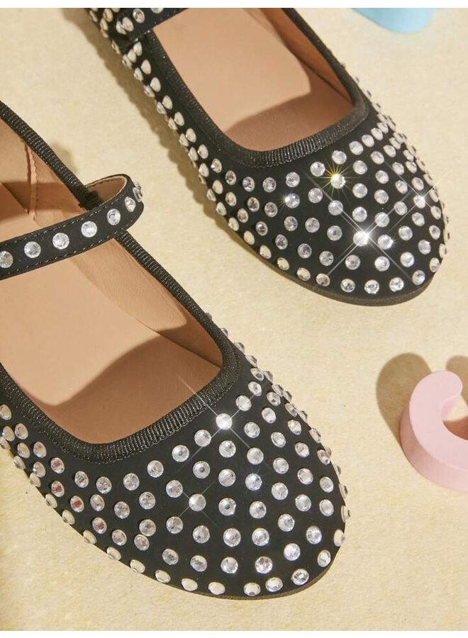 Mariana-18k Girls Flats - Black