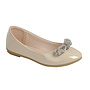 Gloria-17k Girls Flats - Beige Patent