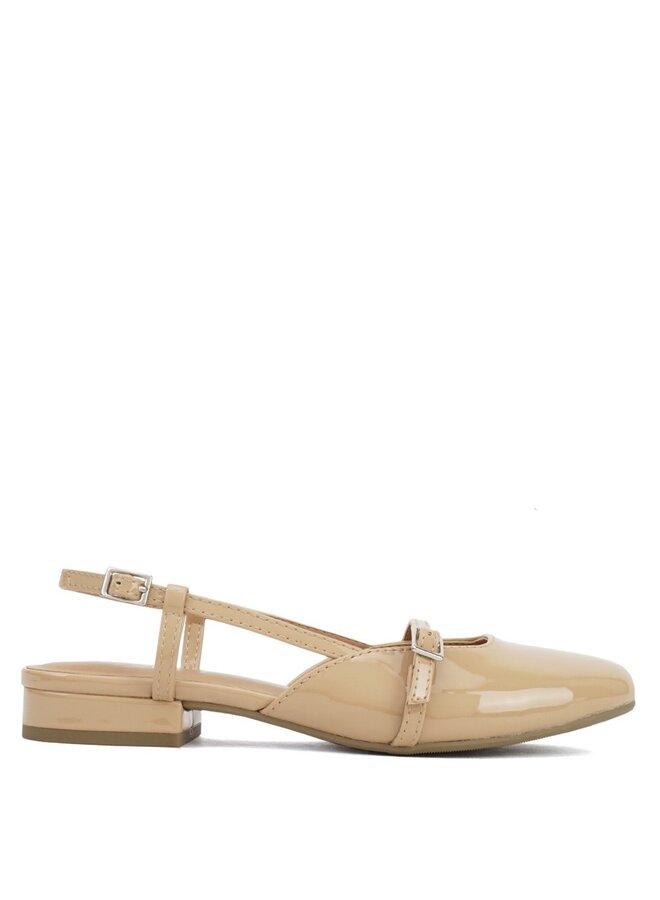 Cappy Casual Heel - Camel Patent