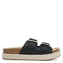 Marfa Platform Sandals - Black Pu