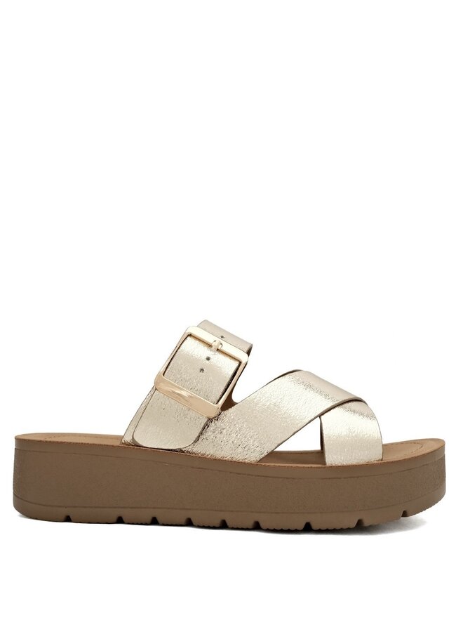 Resume Casual Sandals - Gold