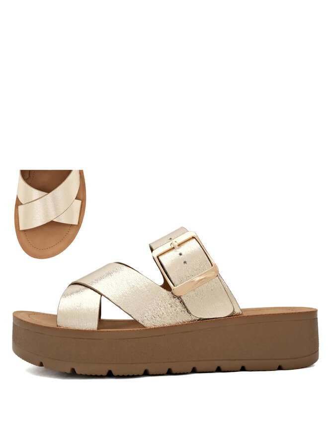 Resume Casual Sandals - Gold