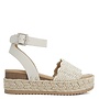 Nico Platform Sandals - Bone Raffia