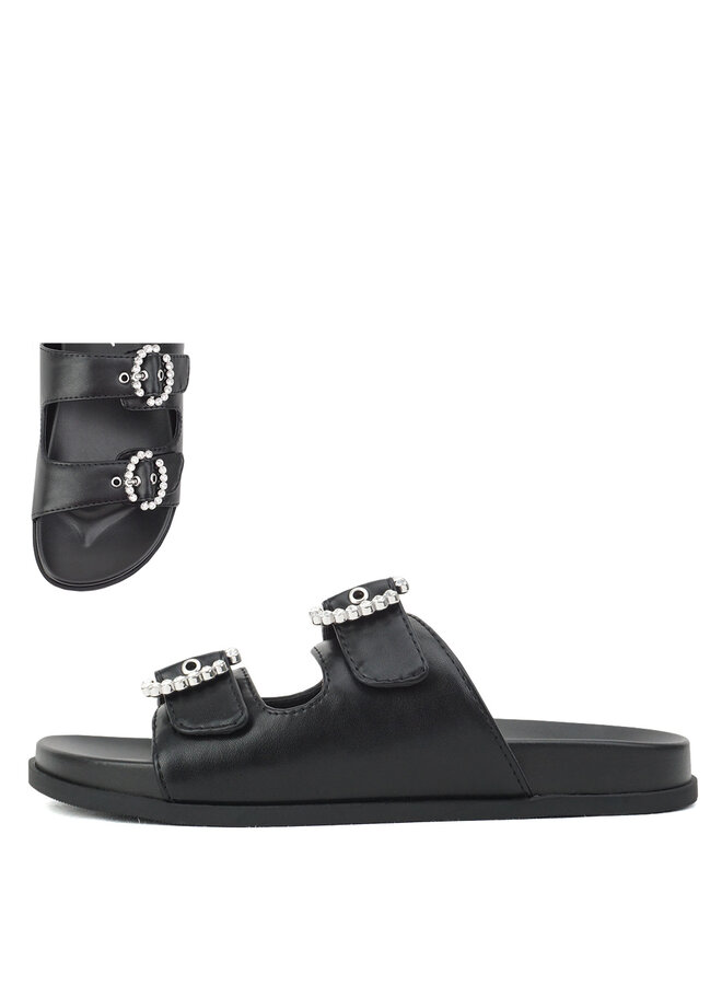 Esmond Casual Sandals - Black Pu