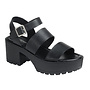 Kira-25 Casual Sandals - Black Pu
