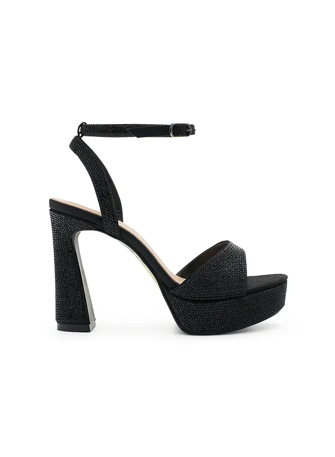Regina-4 Dressy Heel - Black Shimmer