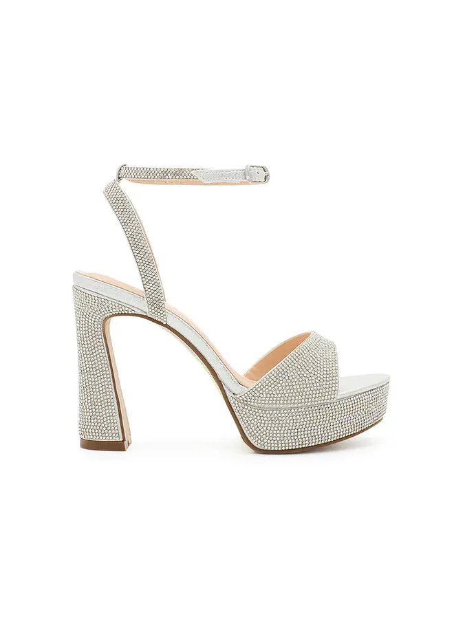 Regina-4 Dressy Heel - Silver Shimmer