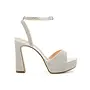 Regina-4 Dressy Heel - Silver Shimmer