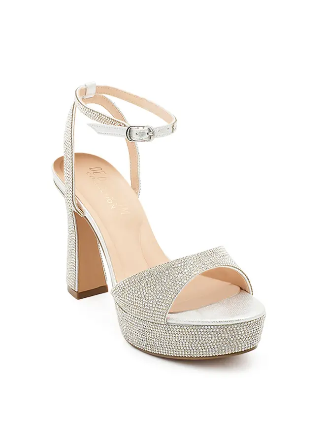 Regina-4 Dressy Heel - Silver Shimmer